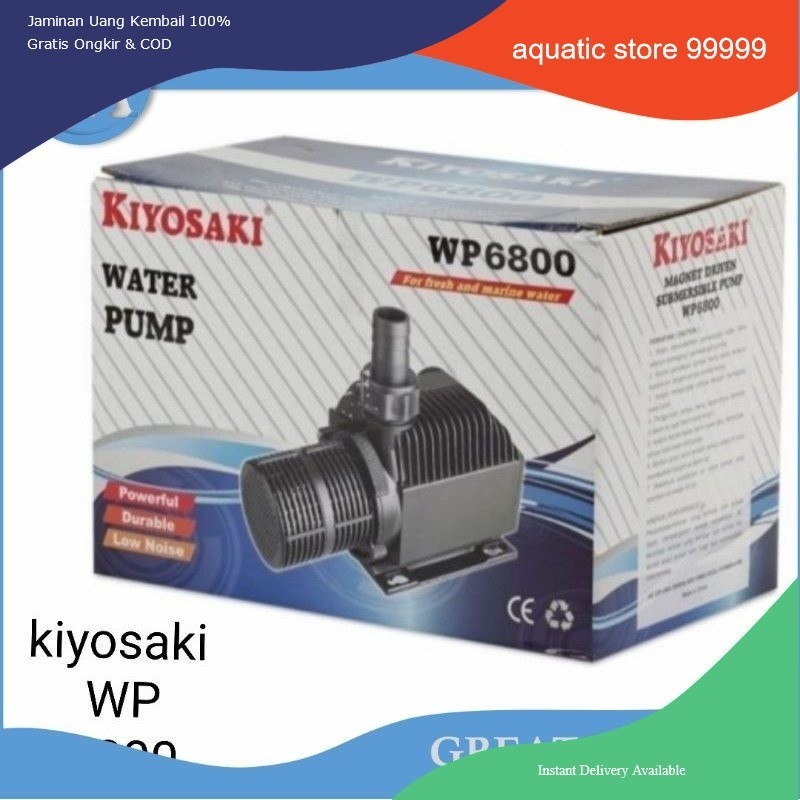 kiyosaki wp 6800 power head pompa celup kolam ikan hias