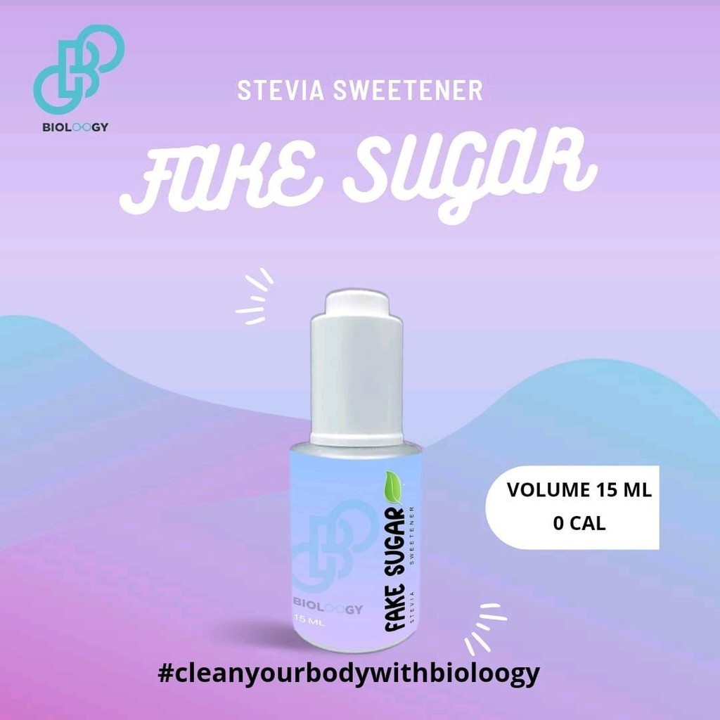 

(BUY 2 Get 1 FREE )Bioloogy Stevia Sweetener 15 ml - Stevia Cair - Gula Diabetes - Gula 0 Kalori