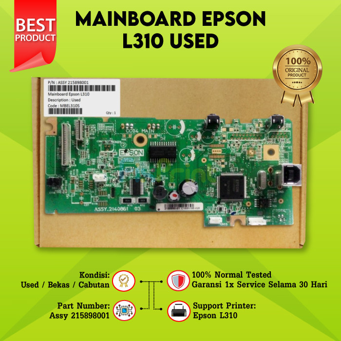 Board Printer Cabutan Mobo L310 Bekas