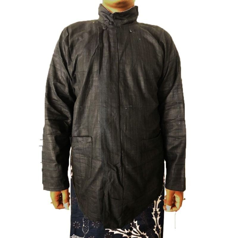 LURIK JAWA Surjan  Lurik Hitam Polos Baju Tradisional Jawa