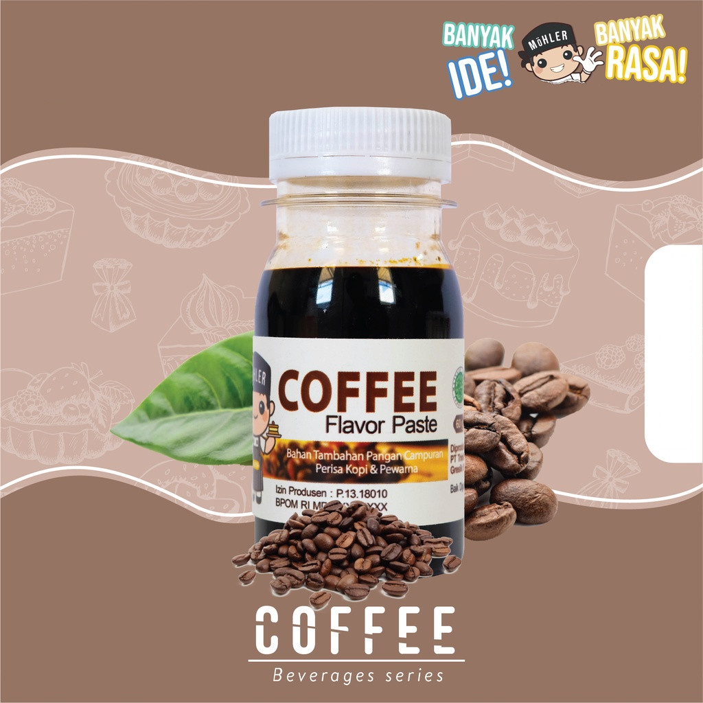 

✨ TOMOTOSTORE ✨ MOHLER Pasta Perisa Pewarna Kopi / Coffee