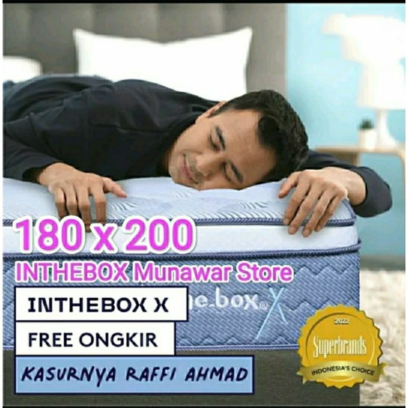 promo diskon spesail KASUR INTHEBOX (X) 180x200 ORIGINAL