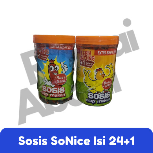 

SOSIS SONICE SIAP MAKAN ISI 24+1PCS | RASA AYAM & SAPI