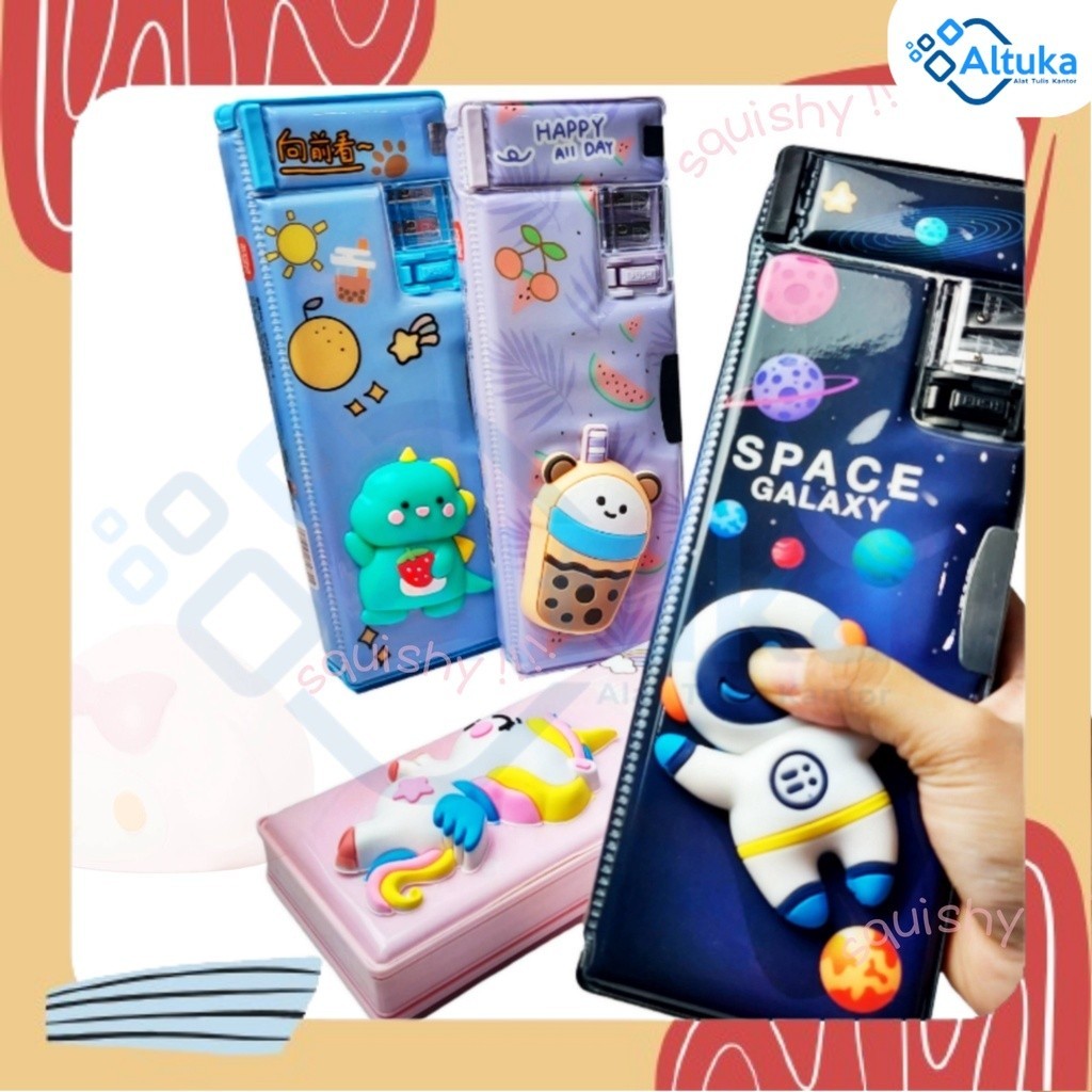 

Kotak Pensil Magnet / Tempat Pensil Magnet Lucu Karakter Squishy XPM-551-8