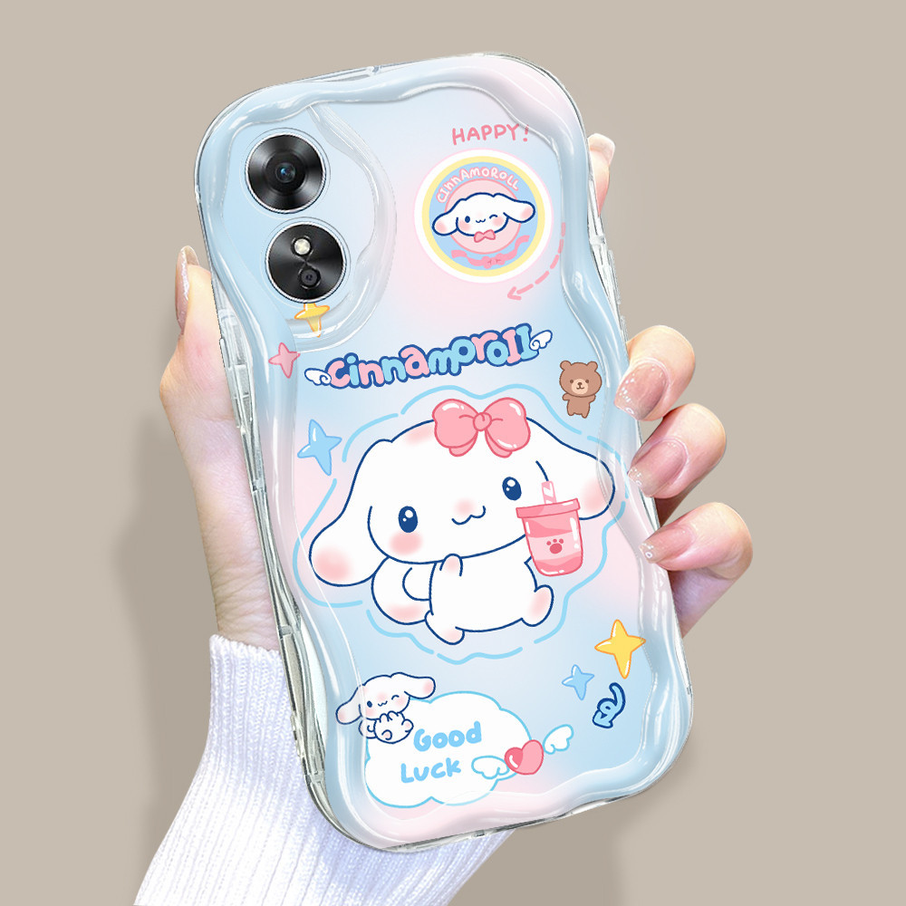 Casing Hp Untuk OPPO A17 A17K Softcase Elegance Doll 3409 Phone Case Soft Cassing Cream Kesing