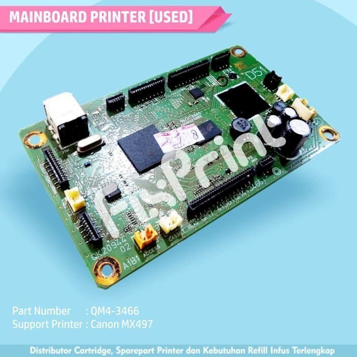 Motherboard Canon Pixma MX497 Mainboard MX-497 Board MX 497 Used
