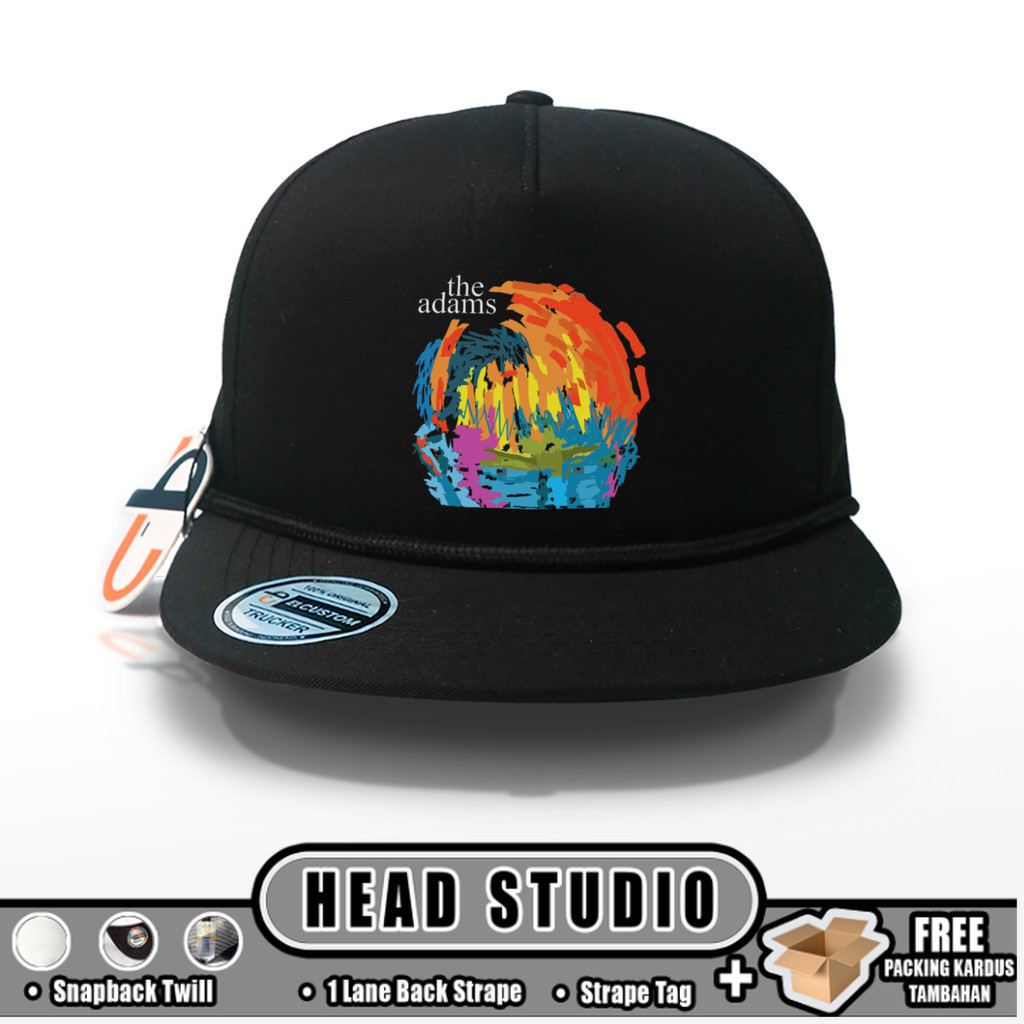 Headstudio - THE ADAMS SNAPBACK CAPS /  Band / Topi Snapback / Topi Twill / Topi Baseball Cowo / Uni