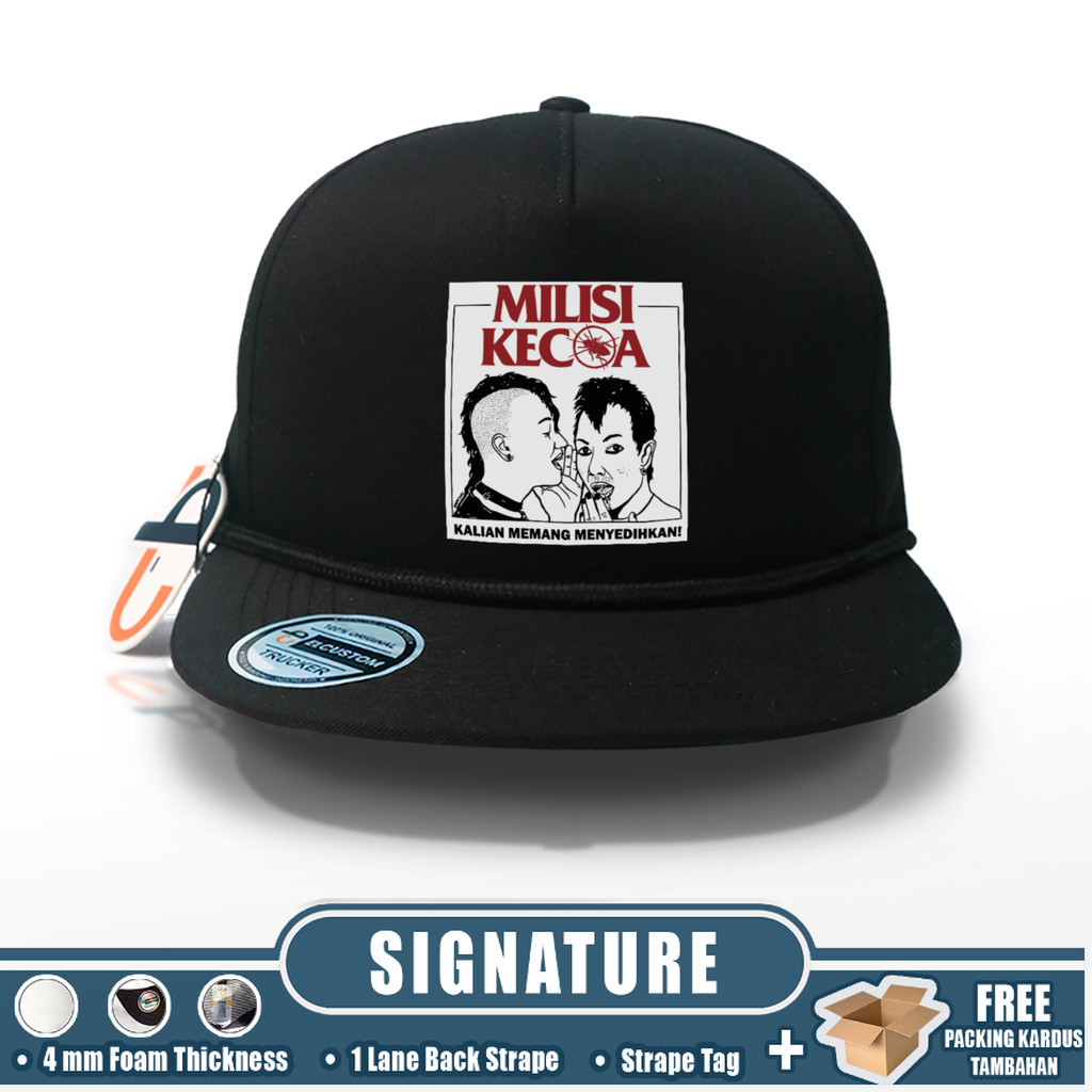 Signature - MILISI KECOA SNAPBACK CAPS /  Band / Topi Snapback / Topi Twill / Design Custom / SB Dri