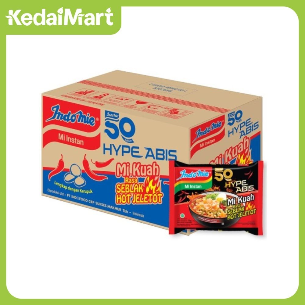 

Indomie Hype Abis Rasa Seblak Hot Jeletot Dus Isi 40