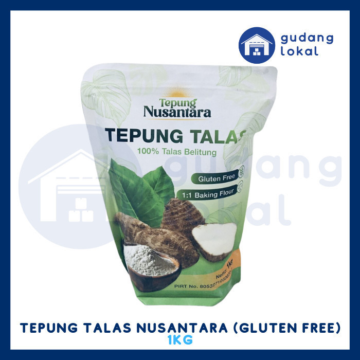 

TEPUNG TALAS NUSANTARA 100 GLUTEN FREE 1KG