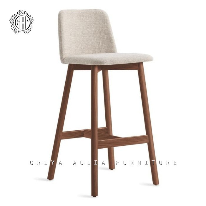 Kursi bar modern kayu jati kursi bar dudukan busa