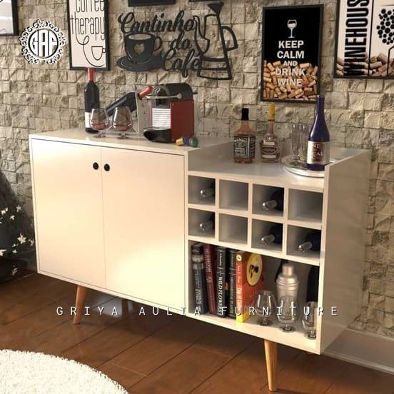 Bufet retro terbaru finishing duco bufet dapur modern minimalis