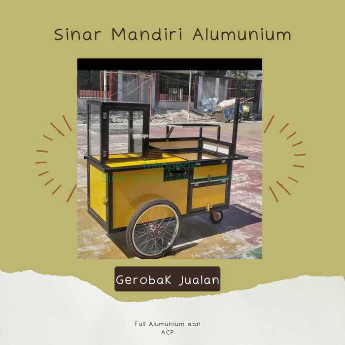 Gerobak Jualan/ Gerobak Jualan Sempol/ Gerobak Alumunium