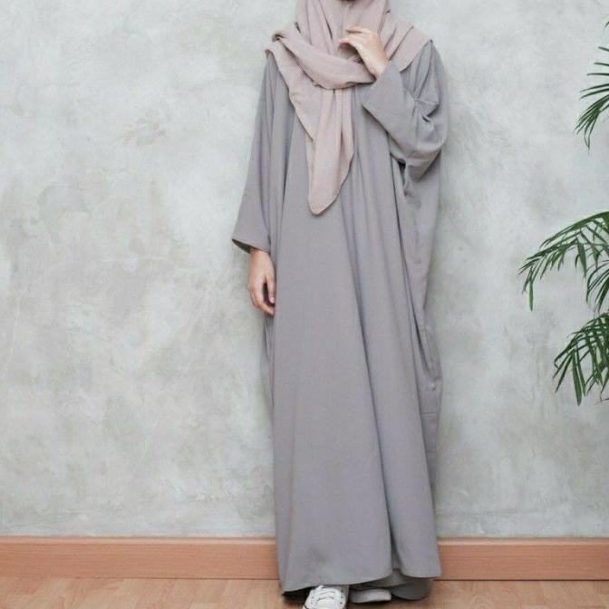 Abaya Hitam Polos Wanita Abaya Turkey Baju Umroh Wanita 2022 - Abu M