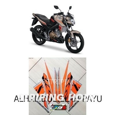 STRIPING YAMAHA VIXION R ADVANCE GOLD 2017 STIKER LIS STANDAR ORI POLET