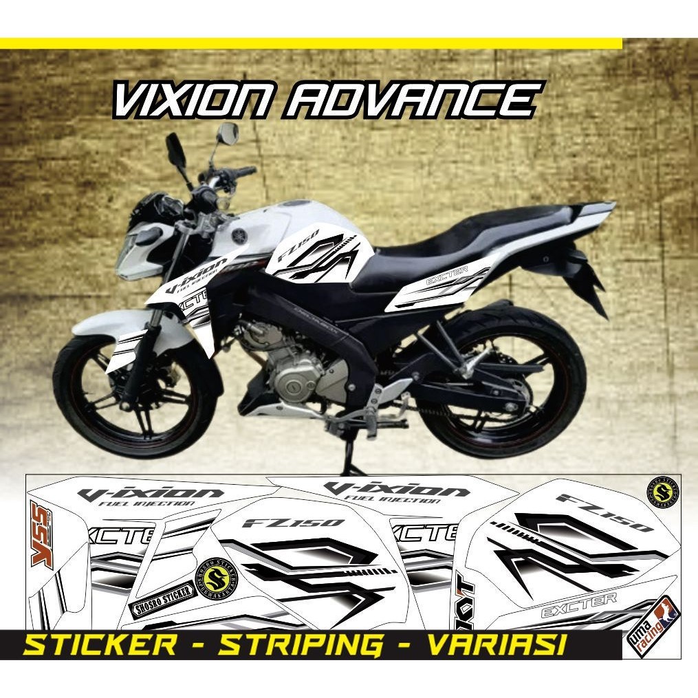 VARIASI VARIASI Striping Vixion New Advance NVA Variasi STRIPING MOTOR VIXION 150 ADVANCE  VIXION NV