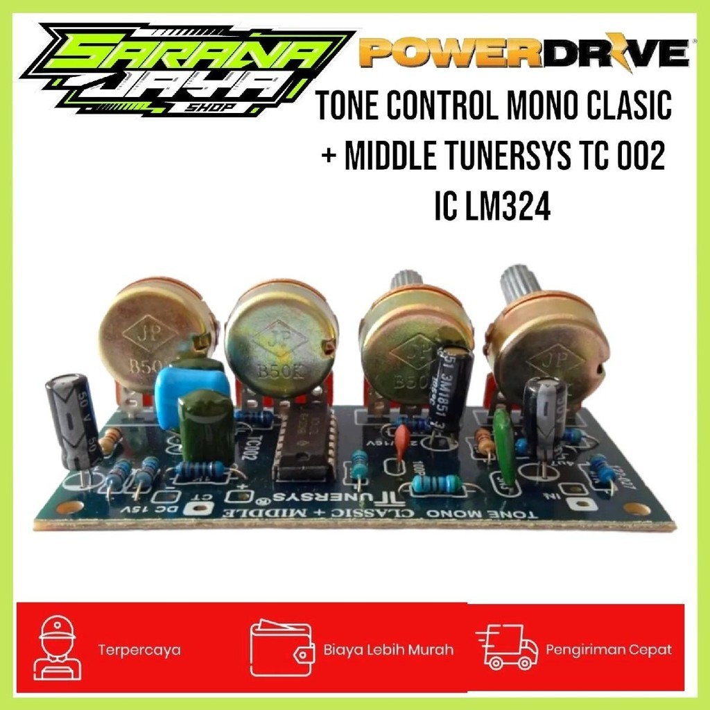 Tone Control Mono Clasic + Middle Tunersys TC OO2 IC LM324