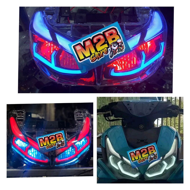 Lampu alis lazy hexaframe frame Hexa hexagon hexagonal aerox New 155