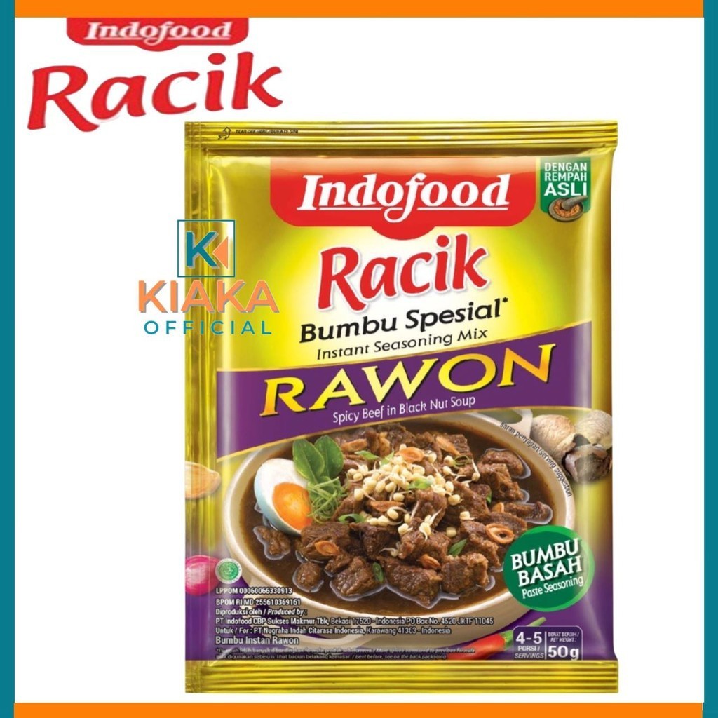 

BUMBU RACIK SPECIAL INDOFOOD RASA RAWON 50gr