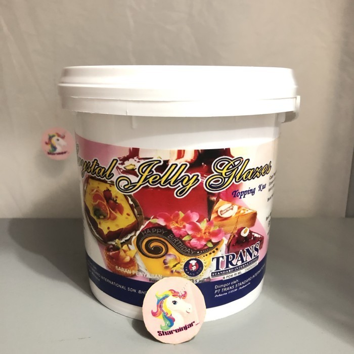 

Trans Crystal Jelly Natural Clear Glaze 1kg - Pengkilap Buah