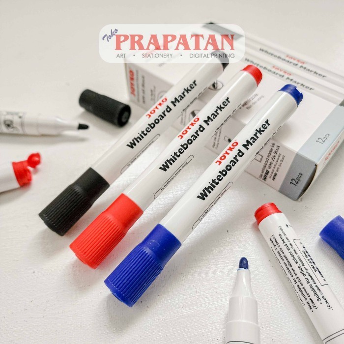

Joyko White Board Marker WM-65 Refillable | Spidol Papan Tulis - RED -YY41