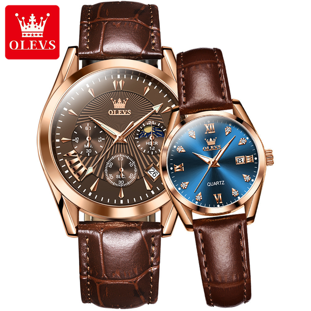OLEVS Classic watch with couple watch Fashion trend Christmas gift Couple watch