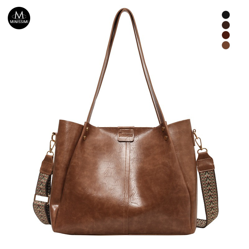 Grosir langsung pabrik tas wanita tas kulit PU tas tangan bahu kustom tas selempang untuk wanita