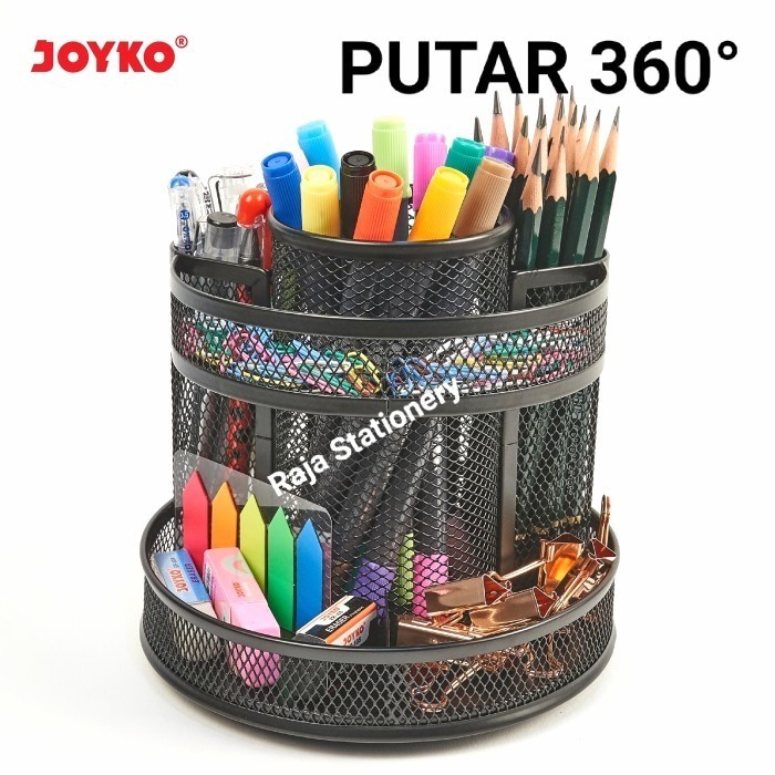 

[Sale Murah]_Limited Edition Joyko Desk Set 360° Stationery / Tempat Alat Tulis BISA DIPUTAR DS-33