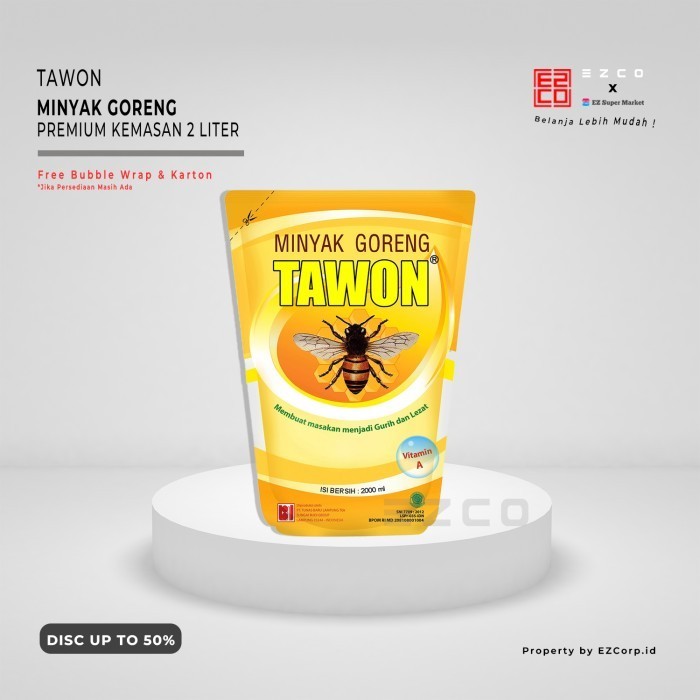 

TAWON MINYAK GORENG PREMIUM REFILL POUCH KEMASAN 2 LITER