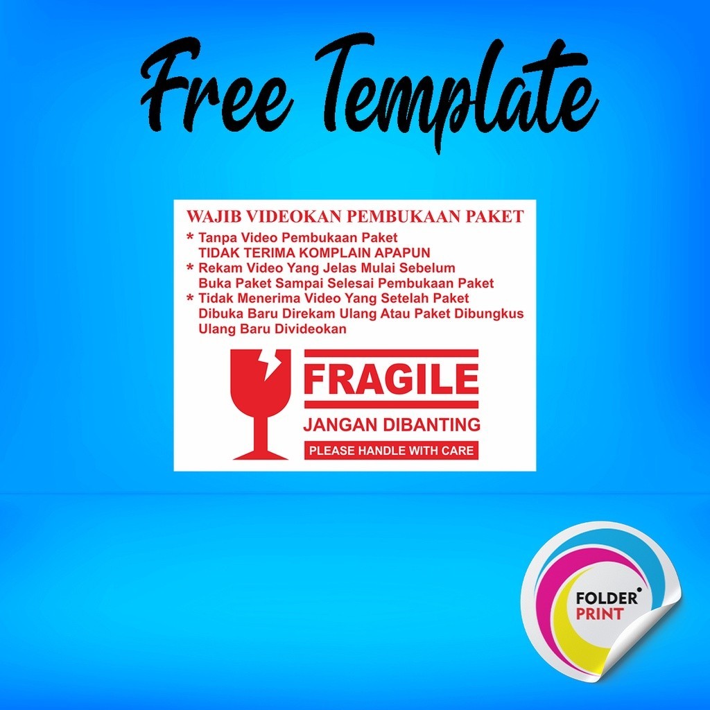 

Stiker Unboxing Video Label Paket Olshop Free Design