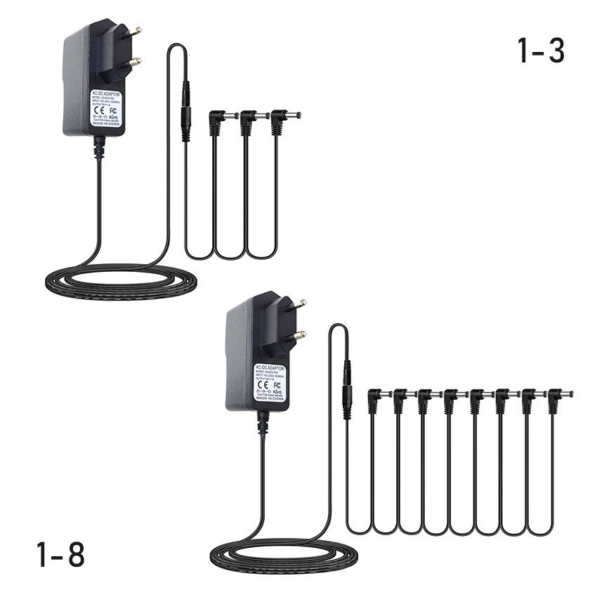 Adaptor Efek Gitar 8 chanel Power supply DCTank Avtpedals 9v Negative Center