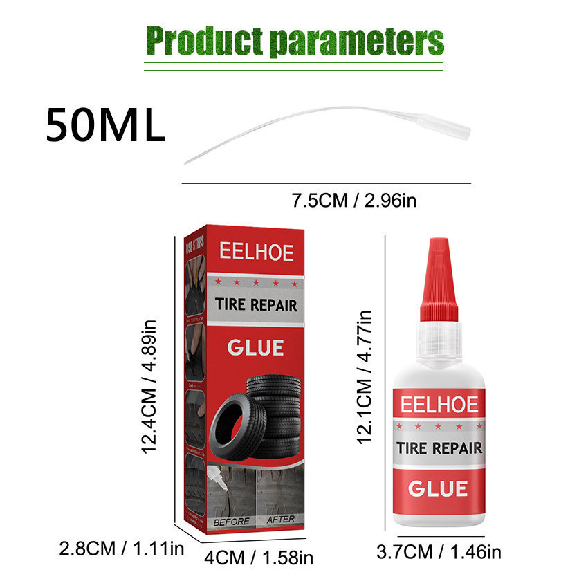 TUI Lem Karet Instan untuk Reparasi Ban Mobil / Motor / Sepeda Lem Tambal Perbaikan Ban Dalam Luar