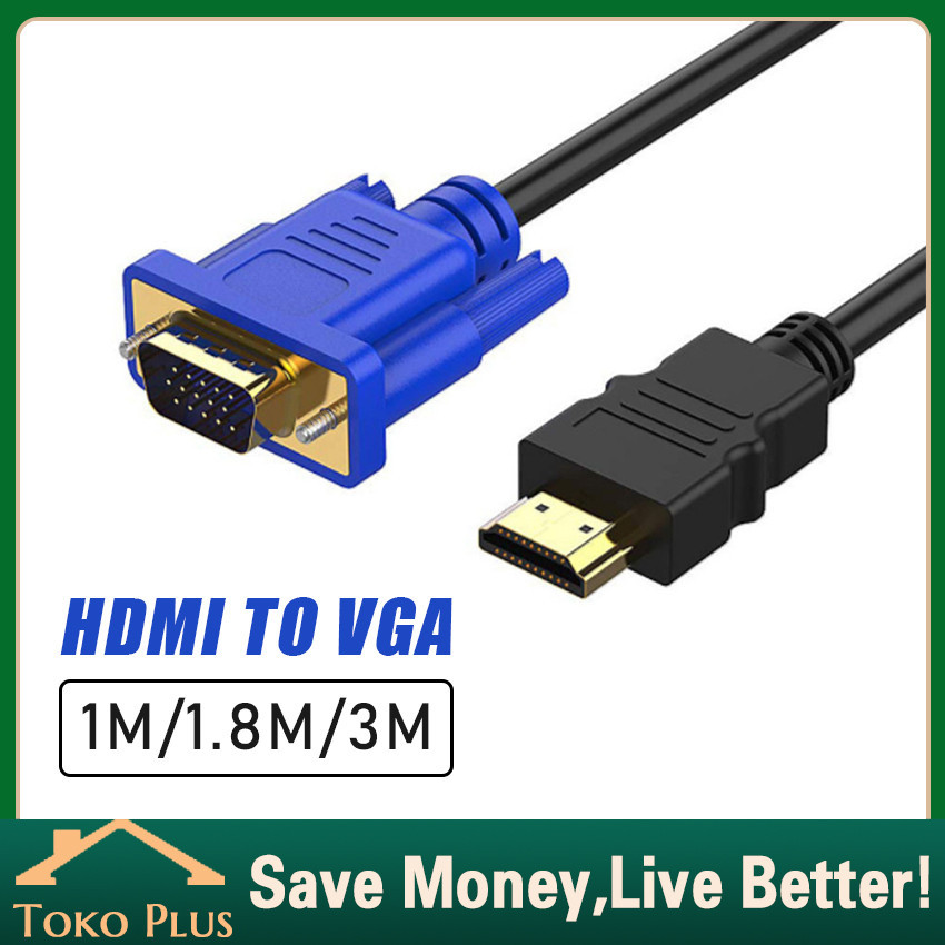 1M/1.8M/3M Kabel Hdmi To Vga Cable Converter Kabel Adapter Converter HDMI Male to DVI Male Audio Vid