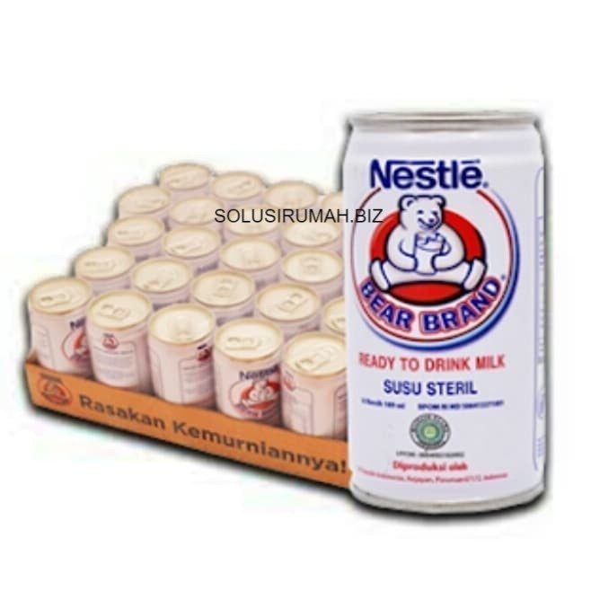 

1Karton 30 Kaleng 189ml Bear Brand Susu Steril beruang bearbrand 1 dus