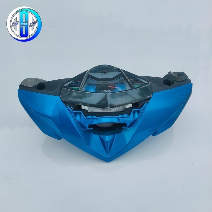 BATOK KEPALA FULL SET SPEDOMETER YAMAHA XEON RC 1LB 125 BIRU ORIGINAL