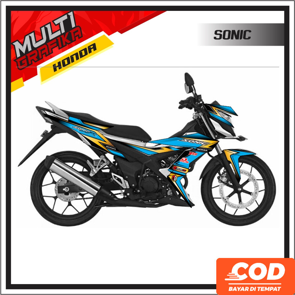 striping Sonic 150R Stiker Decal Dekal sticker Variasi Sonic Decal sonic 150r Variasi Motor Honda Ak