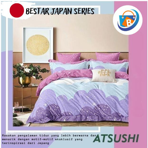 Bedcover 1 Set Sprei Lengkap Motif Atsushi BeSTAR Japan Series Free Tas Bedcover Aesthetic Lucu Bant