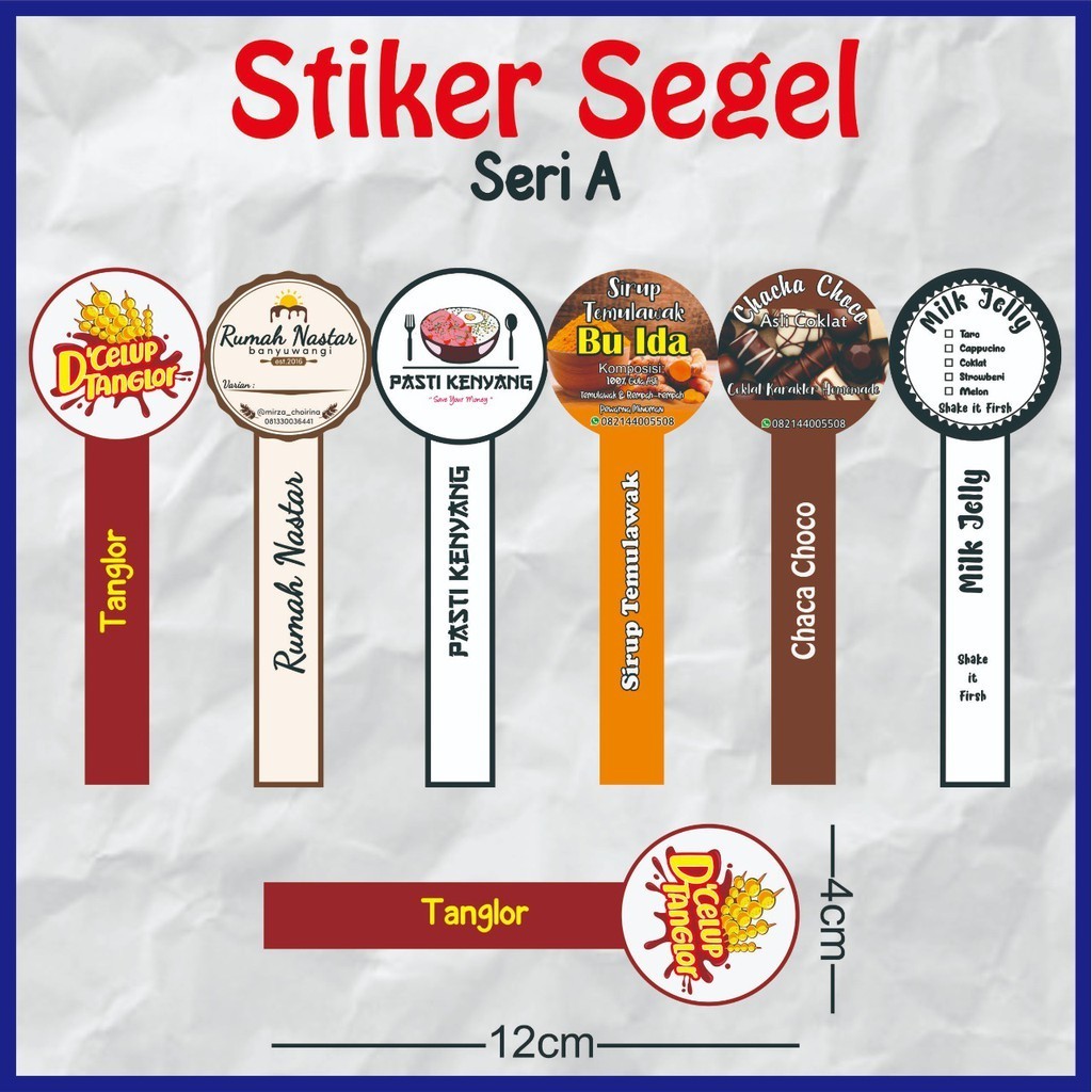 

stiker label stoples/stiker seal/stiker segel/ stiker pita/stiker label kue dan olshop