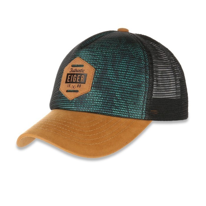 Pria Milestone Trucker Topi Pria Milestone Trucker Cap Eiger Warna Hijau Penutup Kepala Model Jaring