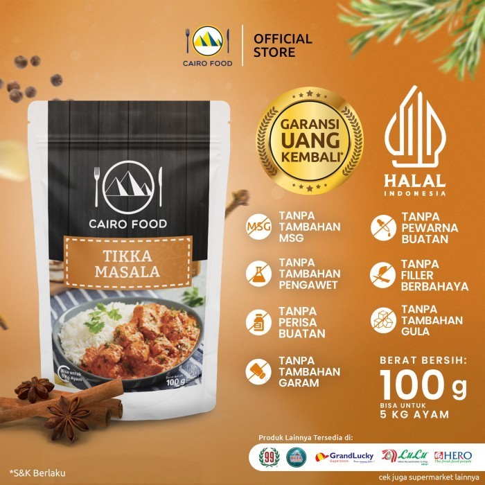 

NEW Bumbu Tikka Masala Cairo Food - 100 gram