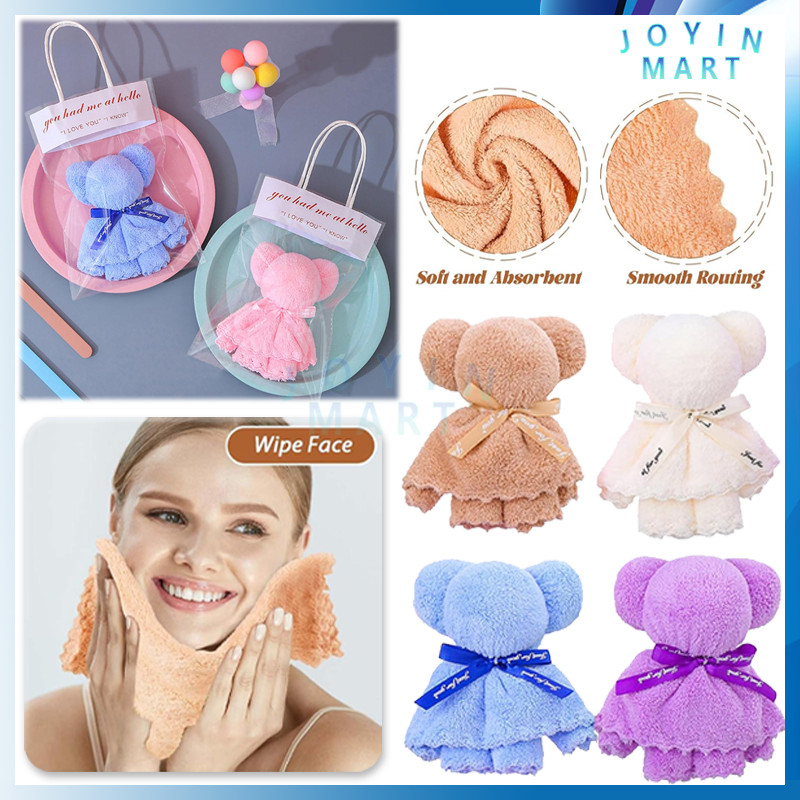 Handuk Boneka Bear/Handuk Wajah Bear/Handuk Souvenir 30*30cm/Handuk Mandi Mini Microfiber