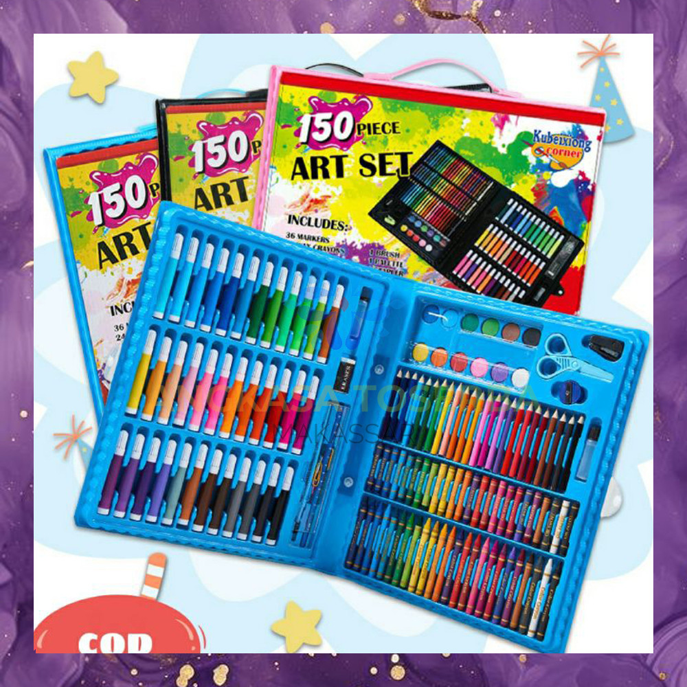 

(SBA) Crayon Set 150 PCS Pensil Warna Alat Menggambar Art Set Krayon Lengkap Sekolah BG92TGAL