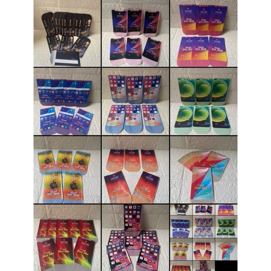 

AMPAU IPON 50 LEMBAR lebaran motif iphone uk medium 11X7CM - IPON MIX