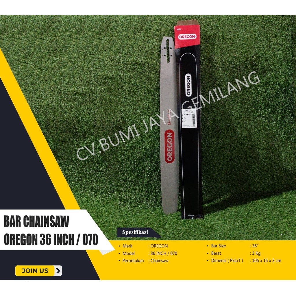 BAR CHAINSAW OREGON 070 / 36 INCH