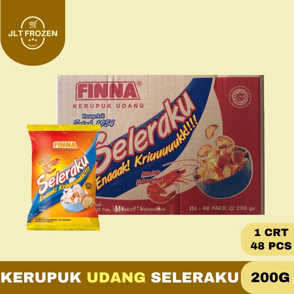 

Kerupuk Udang Seleraku Krupuk Mentah Finna [200g] 1 Carton 48 Pcs