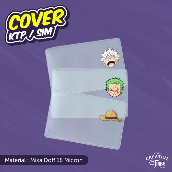 

One Piece - Cover KTP / SIM - Sampul Plastik Mika Pelindung Kartu - Zoro, PASANG SENDIRI