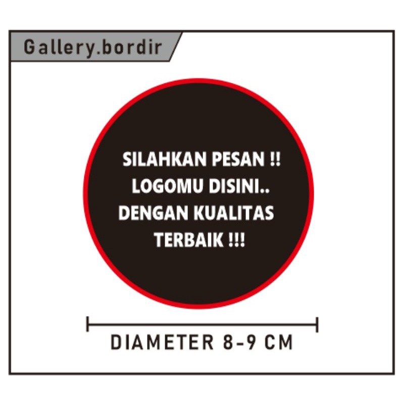 Bordir bordir satuan custom | bordir satuan murah