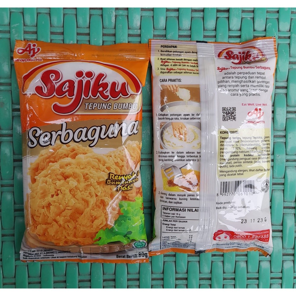 

SAJIKU Tepung Bumbu Serbaguna 80gr Sachet