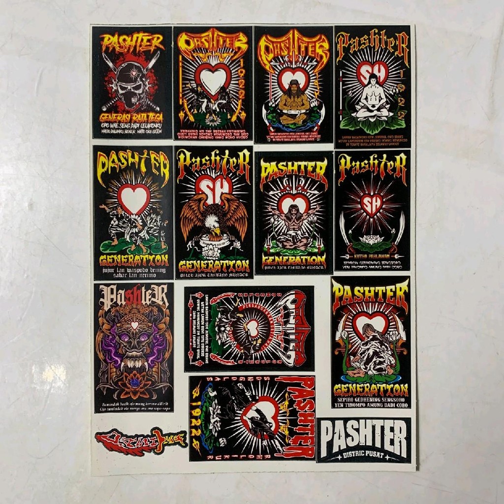 

Stiker Psht Pashter - Isi 14 Pcs - Stiker Anti Air By Ajt Print