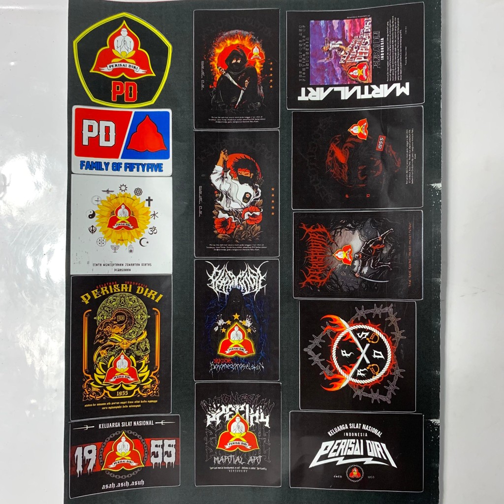 

Stiker Perisai Diri 1955 Isi 14 Pcs - Stiker Anti Air Cocok Digunakan Untuk Hiasan